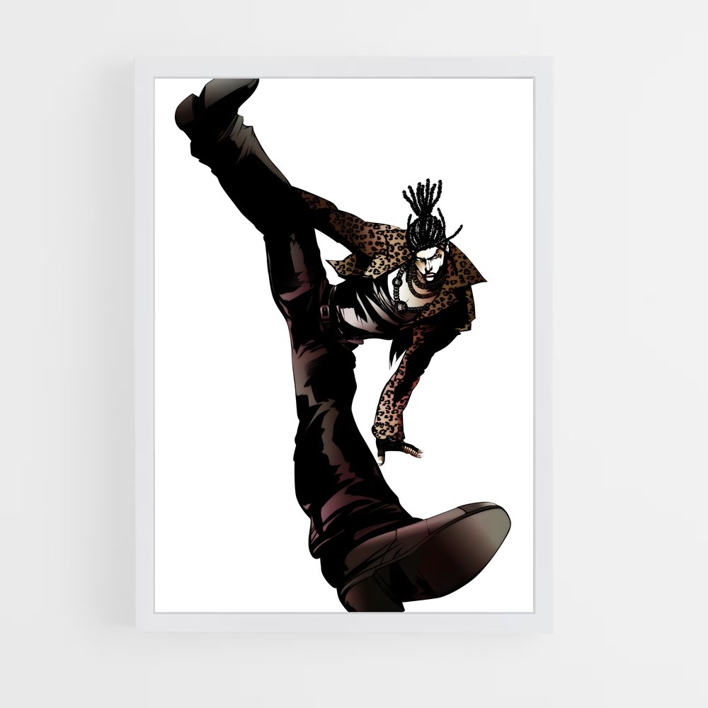 Poster Trickster en Léopard – affiche Capoeira (vue 3)